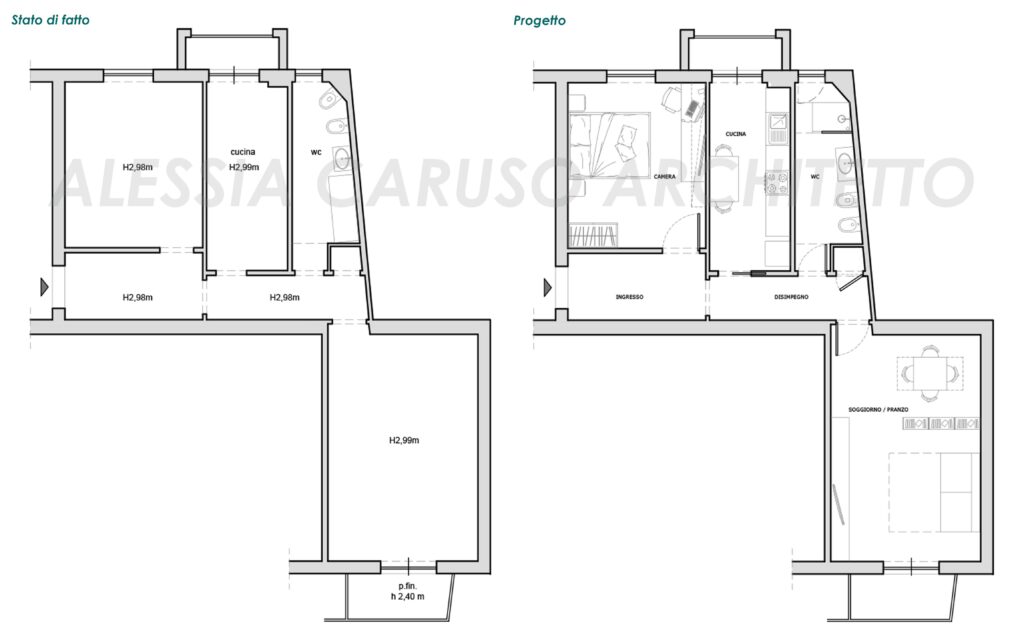 ristrutturazione casa DLC before after